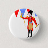 Zirkus-Ring-Hauptzirkus-Party Button (Vorderseite)
