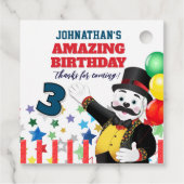 Zirkus Ringmeister Eisbär Danke Geschenkanhänger (Rückseite)