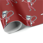 Zirkus Ringmeister Stickman Geschenkpapier (Rolleneckpunkt)