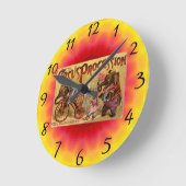 Zirkus Runde Wanduhr (Winkel)