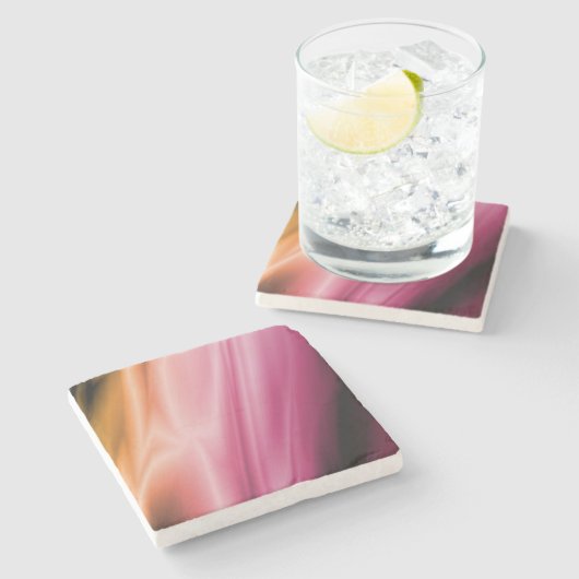 Zirkus-Seide Steinuntersetzer (Seitenansicht)