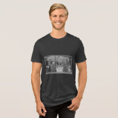 Zirkus-Seitenshow-Freaks Tri-Blend Shirt (Vorderseite voll)