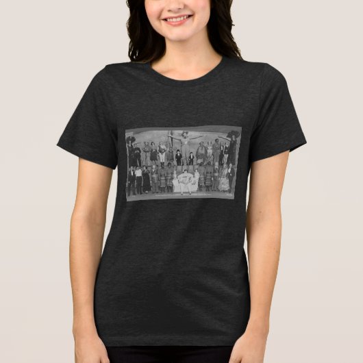 Zirkus-Seitenshow-Freaks Tri-Blend Shirt (Vorderseite)