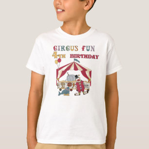 Zirkus-Spaß-4. Geburtstag T-Shirt