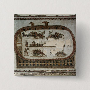 Zirkus-Spiele, von Karthago, römisch Button
