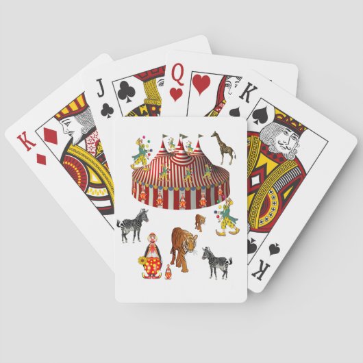 Zirkus Spielkarten Deck (Rückseite)