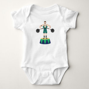Zirkus-starker Mann Baby Strampler