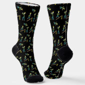 Zirkus-Stockmänner-Akrobaten Socken (Gewinkelt)