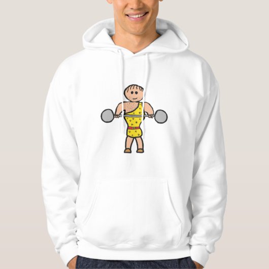 Zirkus-Strongman Hoodie (Vorderseite)