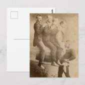 Zirkus-Strongman im Vintage-Stil Postkarte (Vorne/Hinten)