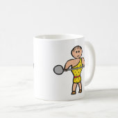 Zirkus-Strongman Kaffeetasse (VorderseiteRechts)