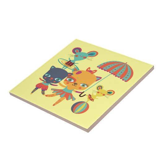 Zirkus-Süssen Fliese (Seite)