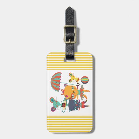 Zirkus-Süssen Gepäckanhänger (Vorderseite vertikal)