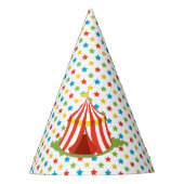 Zirkus-Thema des Zirkus-Zelt-| Partyhütchen (Vorderseite)
