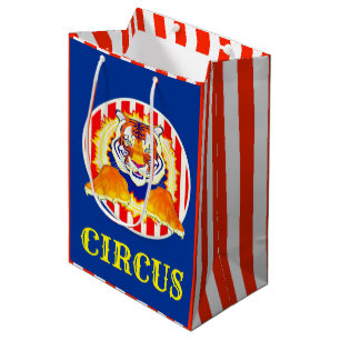 Zirkus-Tigergeschenktasche Mittlere Geschenktüte