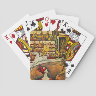 Zirkus von Georges Seurat (1891) - Clown und Reite Spielkarten