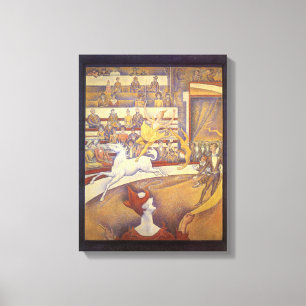 Zirkus von Georges Seurat, Vintage Pointillismus A Leinwanddruck