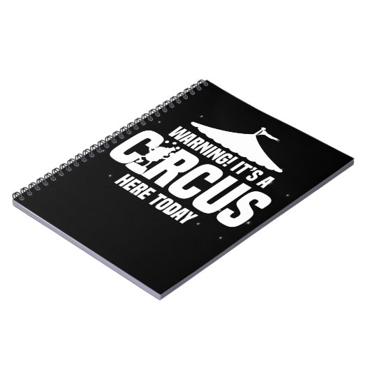 Zirkus-warnendes Notizblock (Linke Seite)