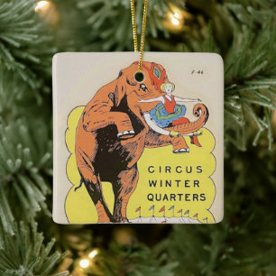 Zirkus-Winterquartier Keramikornament
