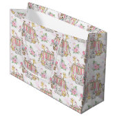 Zirkus-Zelt-Baby-Elefant Große Geschenktüte (Vorderseite Schrägansicht)