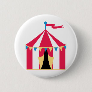 Zirkus-Zelt Button