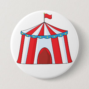 Zirkus-Zelt-Knopf Button