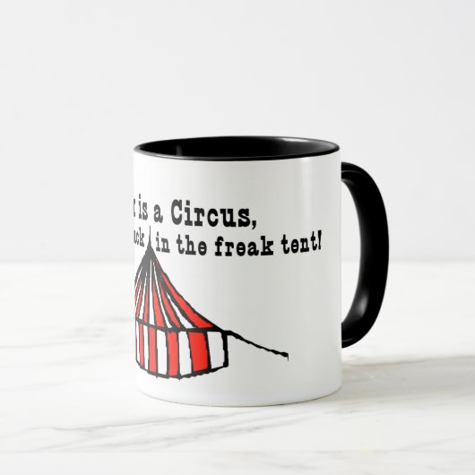 Zirkus-Zelt Tasse (VorderseiteRechts)