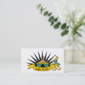 Zirkus Zent Clown, Kinder Entertainer, Clown Visitenkarte (Stehend Vorderseite)