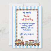 Zirkus-Zug-Einladung Einladung (Vorderseite)