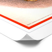 Zirkusartist auf dem Trapez in alter Zeit Poster (Ecke)
