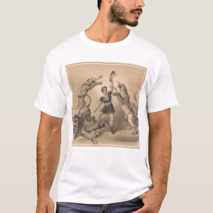Zirkusartist steht unter wilden Tieren T-Shirt