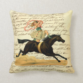Zirkusartistin im Vintage-Stil Kissen