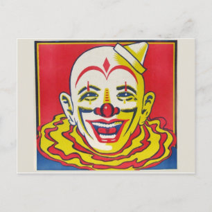 Zirkusclown-Postkarte Postkarte