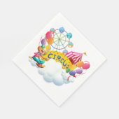 Zirkusclown Serviette (Ecke)