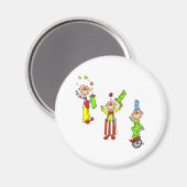 Zirkusclowns Magnet (Vorderseite/Rückseite)