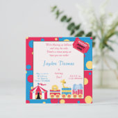 Zirkuscopy, Wir blasen Ballons ... Einladung (Stehend Vorderseite)