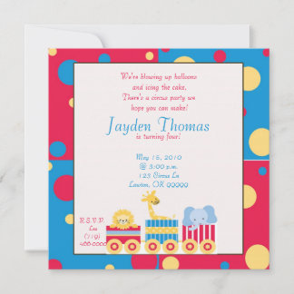 Zirkuscopy, Wir blasen Ballons ... Einladung