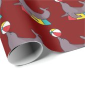 Zirkusdressurrobbe Geschenkpapier (Rolleneckpunkt)