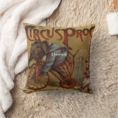 Zirkuselefant des Vintagen Jungen Kissen (Decke)