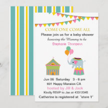 Zirkuselefant mit Banting-Baby-Party