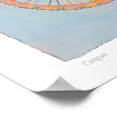 Zirkusfahrrad Druck Poster (Ecke)