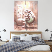 Zirkusfloh Leinwanddruck (Insitu (Schlafzimmer))