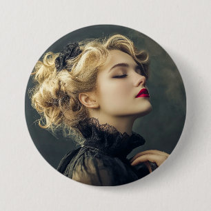 Zirkusfrau Button