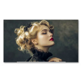 Zirkusfrau Magnetische Visitenkarte (Vorderseite)