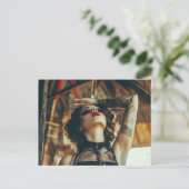 Zirkusfrau Postkarte (Stehend Vorderseite)