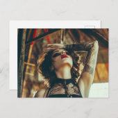 Zirkusfrau Postkarte (Vorne/Hinten)