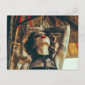 Zirkusfrau Postkarte (Vorderseite)