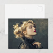 Zirkusfrau Postkarte (Vorne/Hinten)
