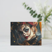 Zirkusfrau Postkarte (Stehend Vorderseite)