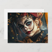 Zirkusfrau Postkarte (Vorne/Hinten)